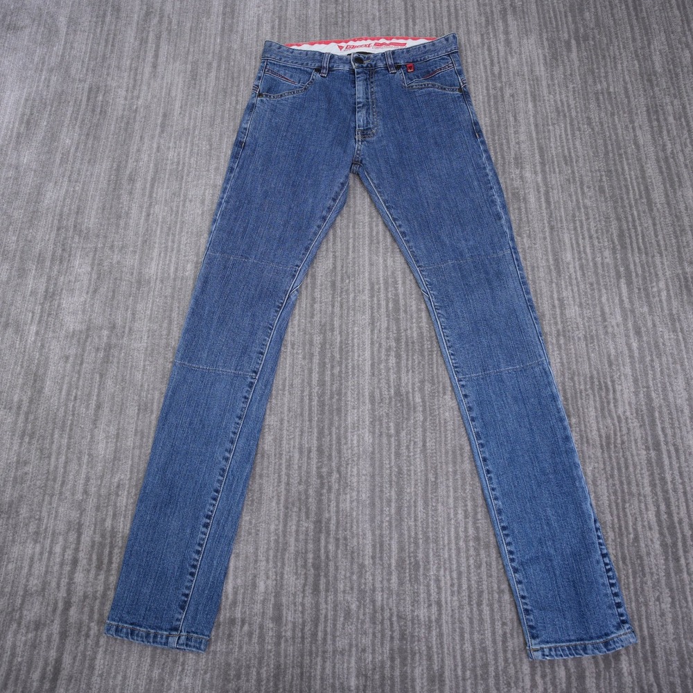 Dainese P.Sunville Skinny Reinforced Aramid Motorcycle Jeans Blue Men 29 Italy